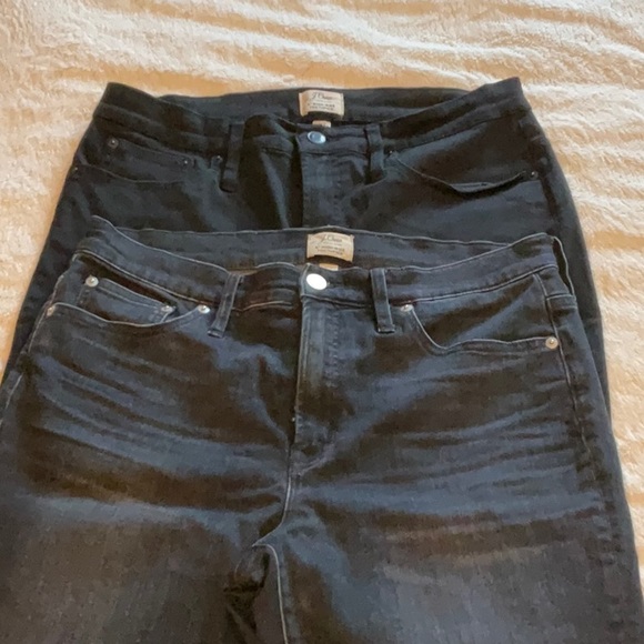 2 Pair Sz 31T Black J.Crew Skinny Jeans